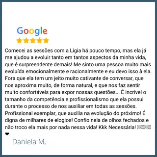 Avaliação no Google